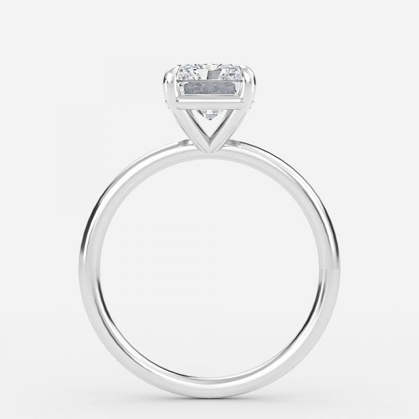 Alara Radiant Solitaire Moissanite Engagement Ring