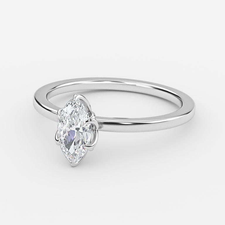 Samira Marquise Solitaire Moissanite Engagement Ring