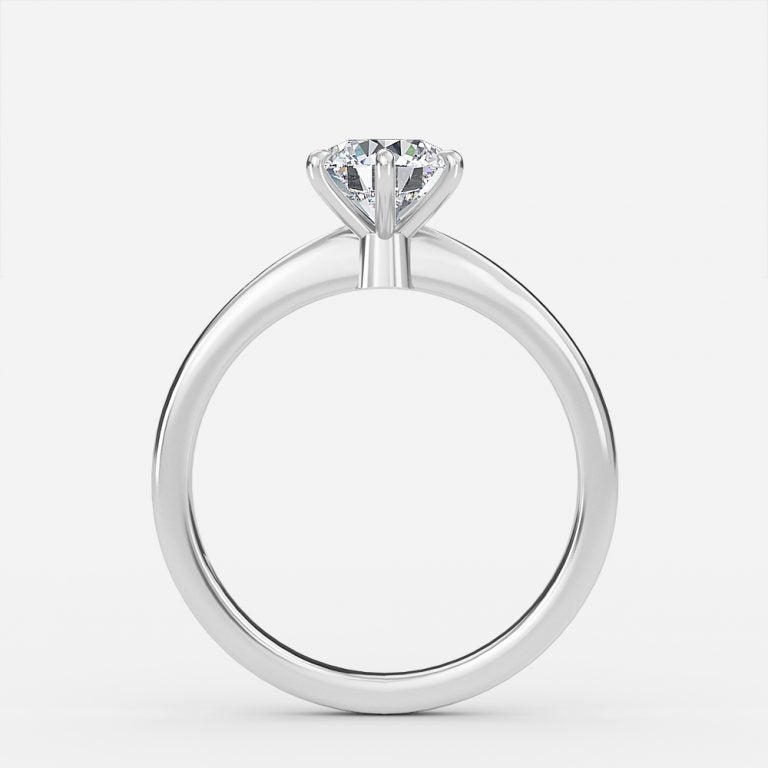 Magda Round Solitaire Moissanite Engagement Ring