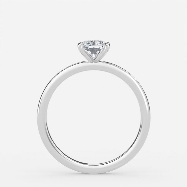 Katherine Radiant Solitaire Moissanite Engagement Ring