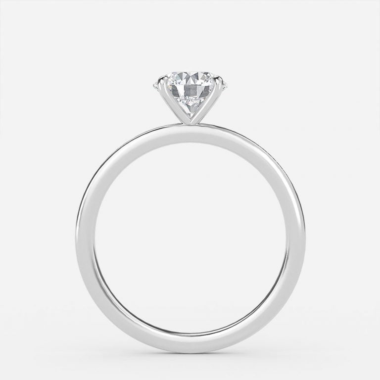 Katherine Round Solitaire Moissanite Engagement Ring