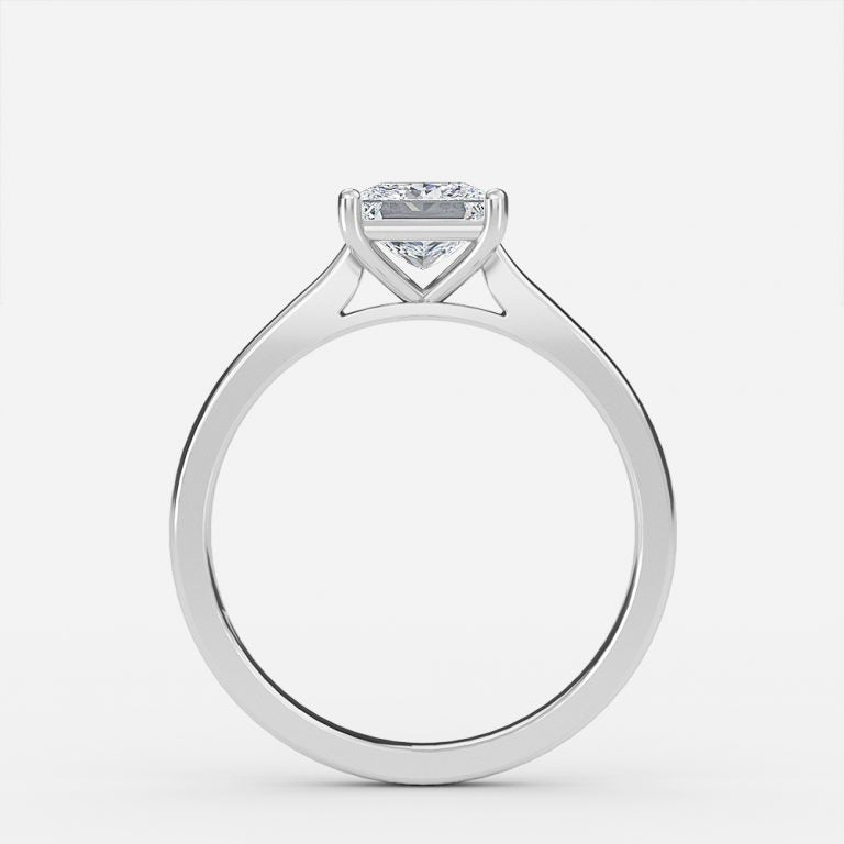 Simone Princess Solitaire Moissanite Engagement Ring