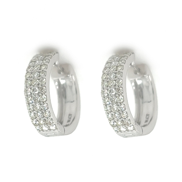 0.85Ct Hoops Moissanite Earrings