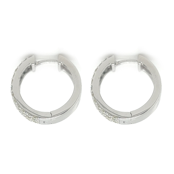 0.85Ct Hoops Moissanite Earrings