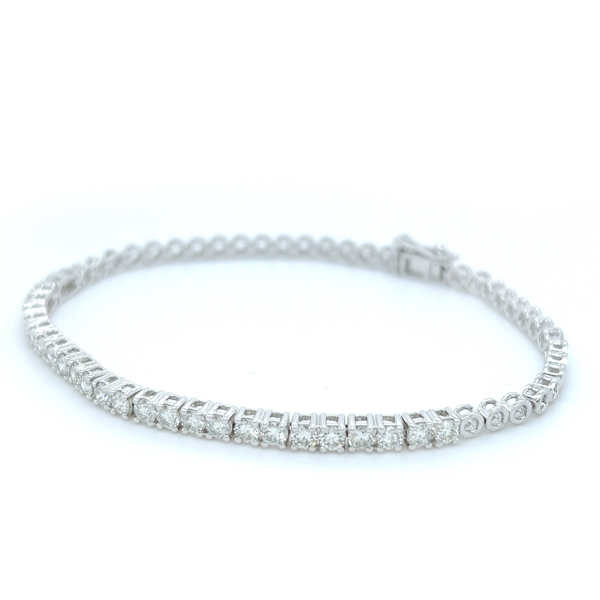 2.00Ct Moissanite Round Tennis Bracelet