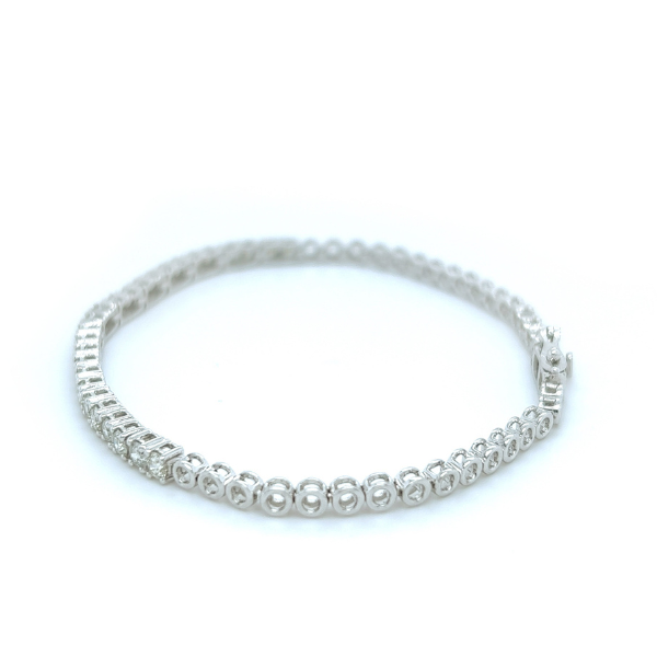 2.00Ct Moissanite Round Tennis Bracelet