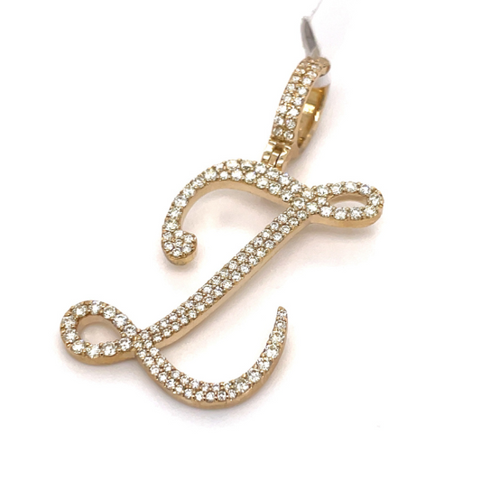 2.50 CT Moissanite Iced Out Letter Z Pendant
