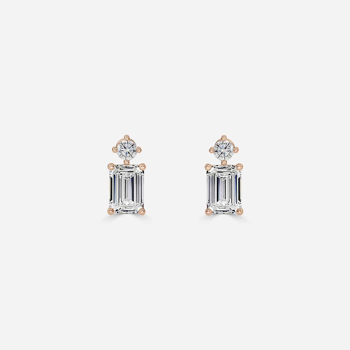 Emerald Moissanite Drops Earrings