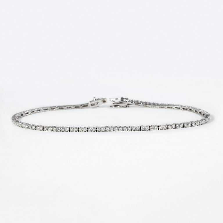 Round Brilliant Moissanite Tennis Bracelet