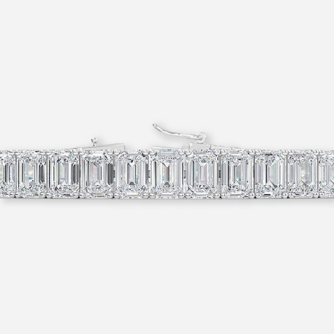 Emerald Moissanite Tennis Bracelet