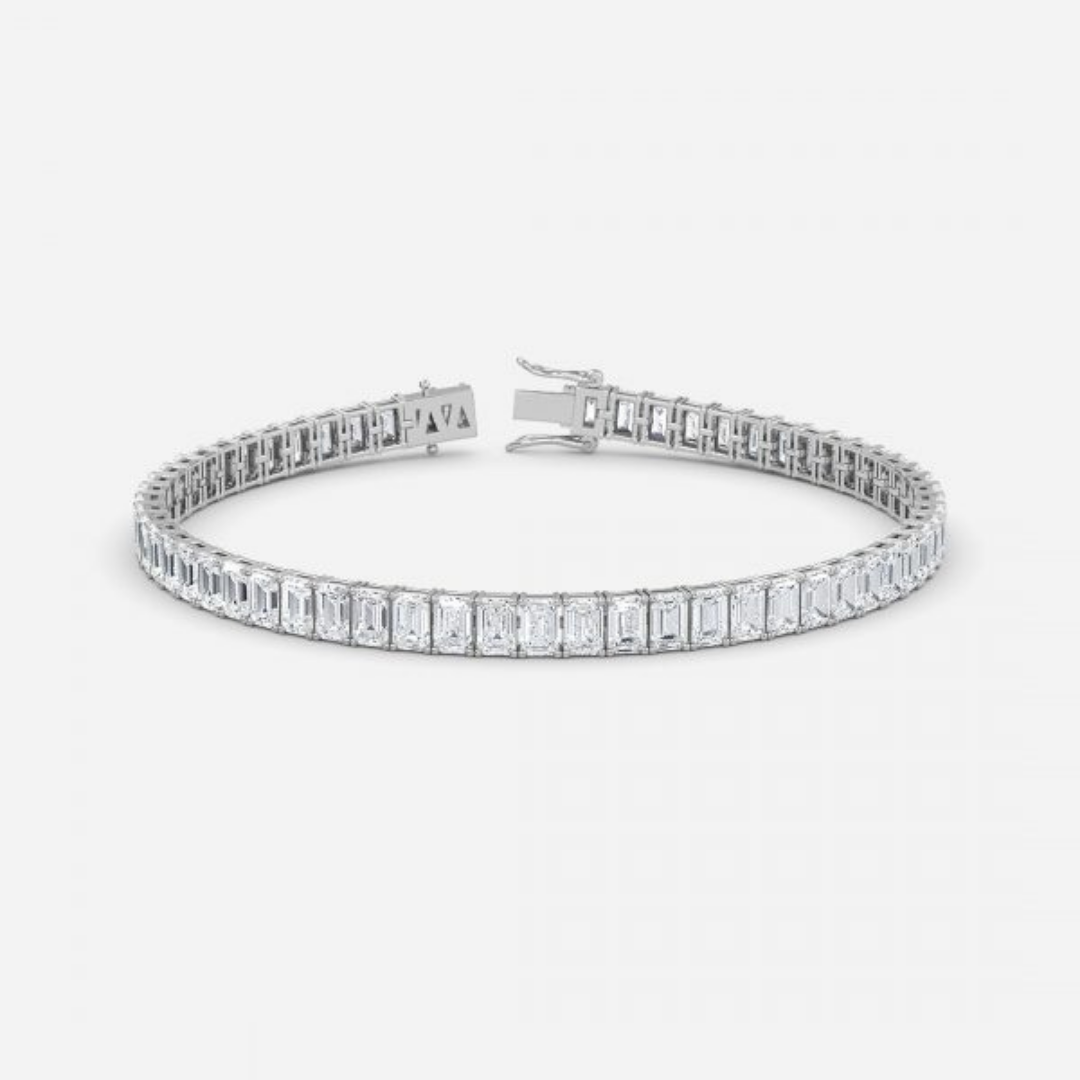 Emerald Moissanite Tennis Bracelet