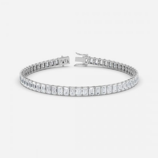 Emerald Moissanite Tennis Bracelet