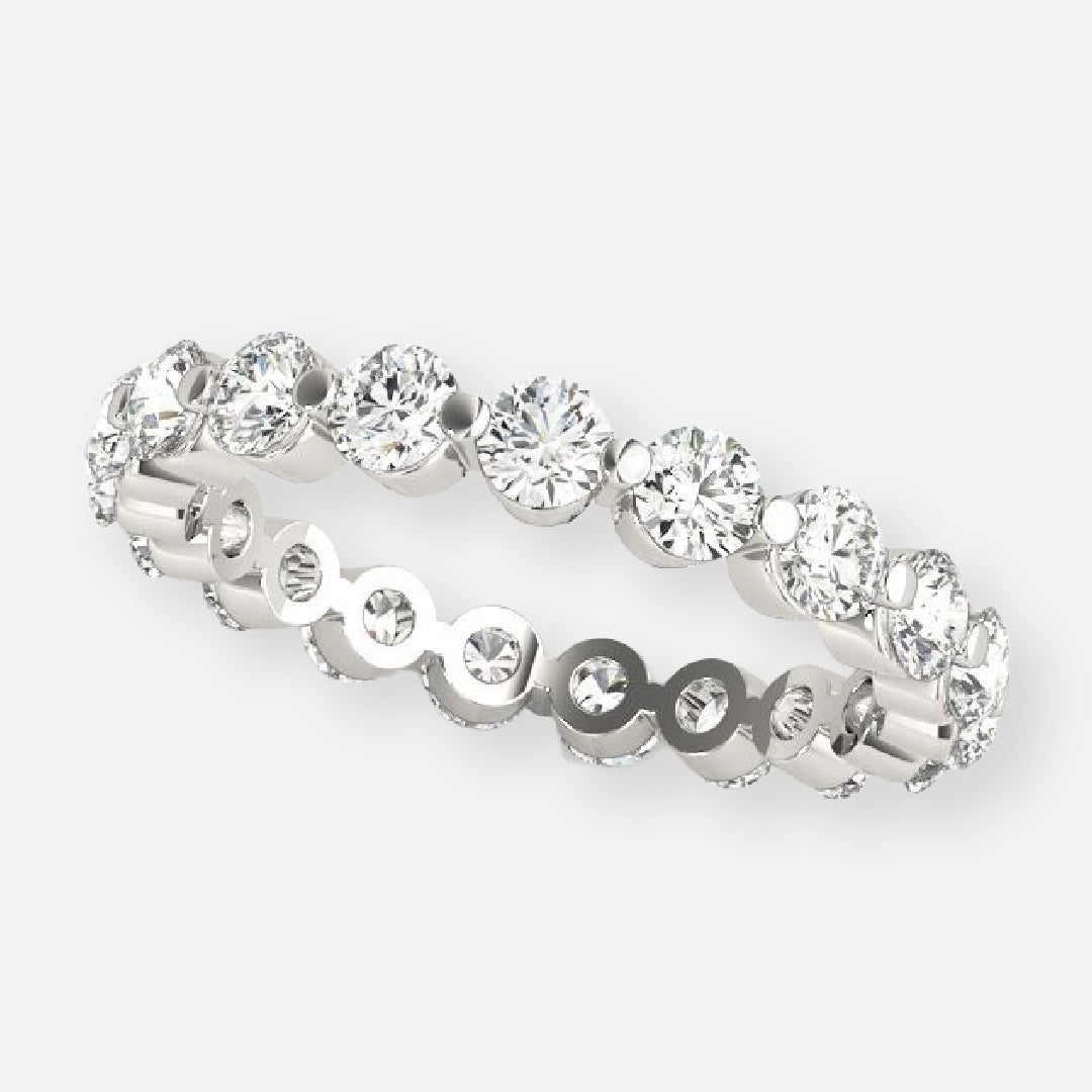 Zinnia Moissanite Eternity Band