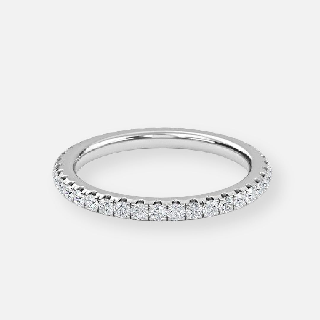 lina Eternity Moissanite Wedding Band