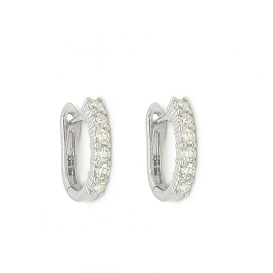 0.82Ct Round Moissanite Earrings