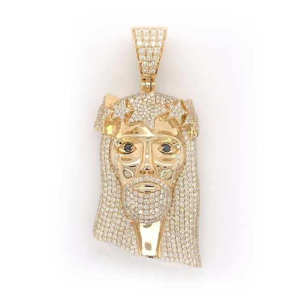 6.00 CT Moissanite Iced Out Jesus Pendant