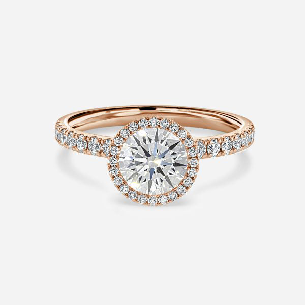 Tatienne Round Halo Moissanite Engagement Ring