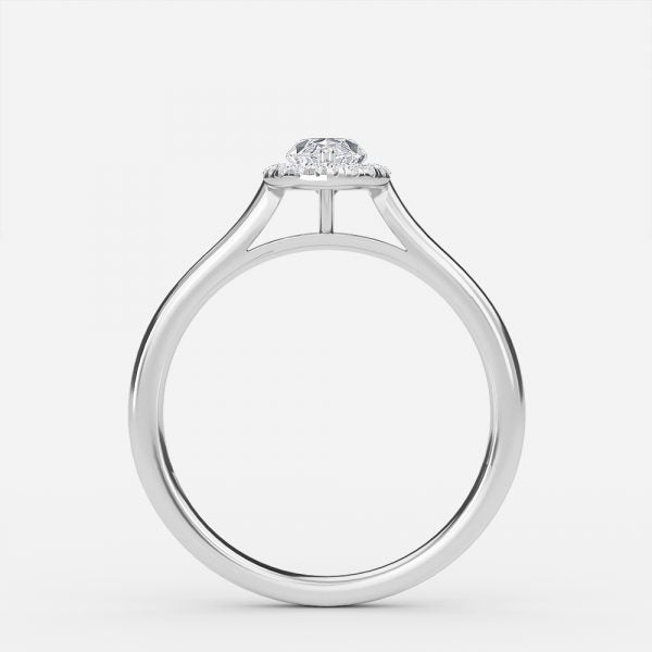 Louisa Marquise Halo Moissanite Engagement Ring