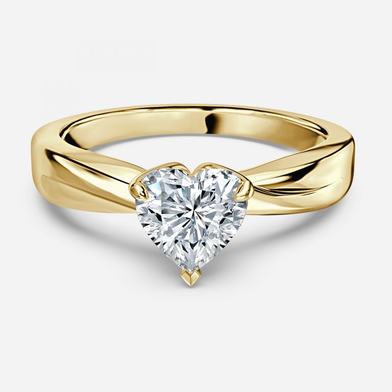 Noelle Heart Solitaire Engagement Ring