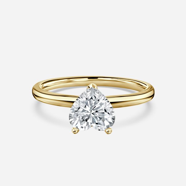 Alouette Heart Solitaire Moissanite Engagement Ring