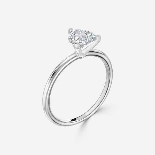 Arlette Heart Solitaire Moissanite Engagement Ring