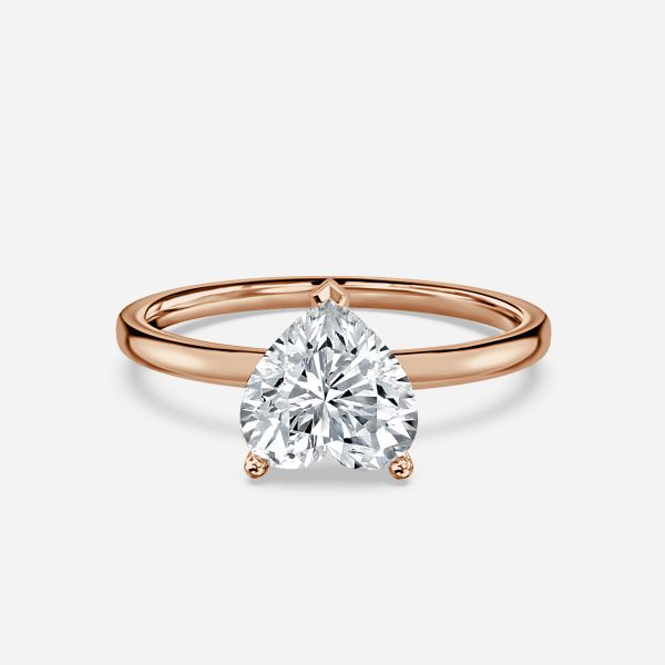 Dasha Heart Solitaire Moissanite Engagement Ring