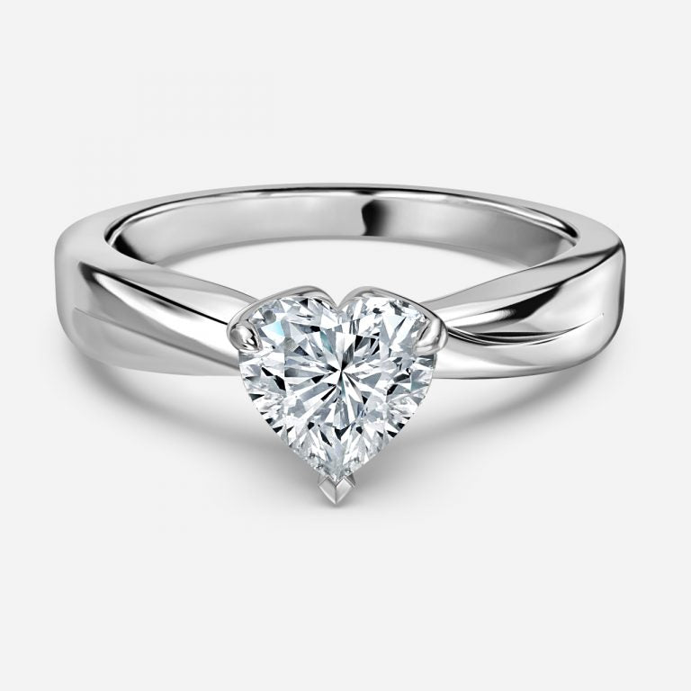 Noelle Heart Solitaire Engagement Ring