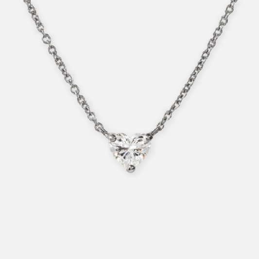 Heart Cut Diamond Pendant