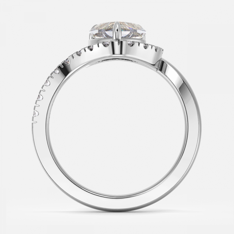 Thalassa Heart Halo Engagement Ring