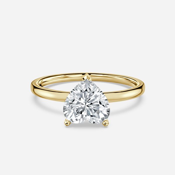 Dasha Heart Solitaire Moissanite Engagement Ring