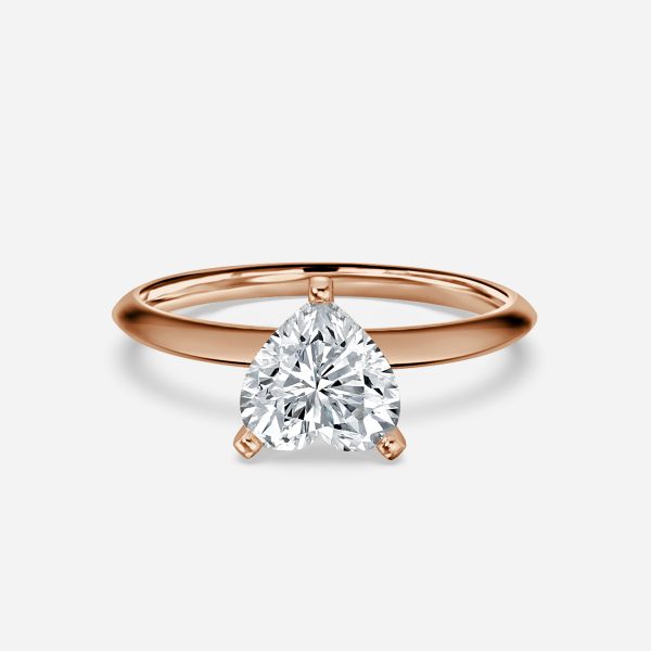 Arlette Heart Solitaire Moissanite Engagement Ring