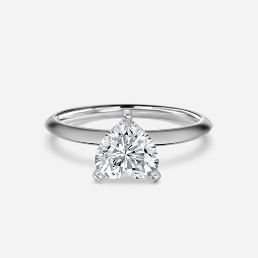 Arlette Heart Solitaire Moissanite Engagement Ring