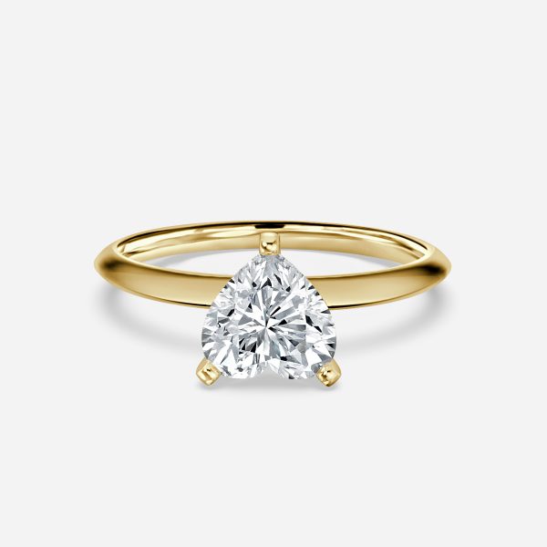 Arlette Heart Solitaire Moissanite Engagement Ring