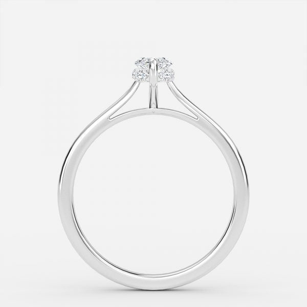 Jessalyn Marquise Hidden Halo Moissanite Engagement Ring