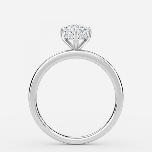 Idra Pear Hidden Halo Moissanite Engagement Ring