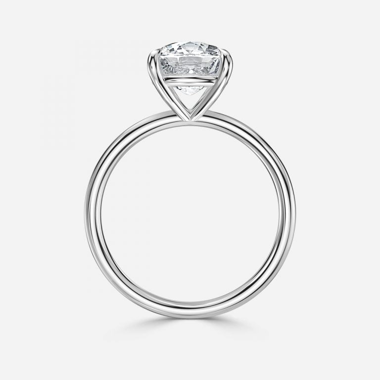 Alara Cushion Solitaire Moissanite Engagement Ring