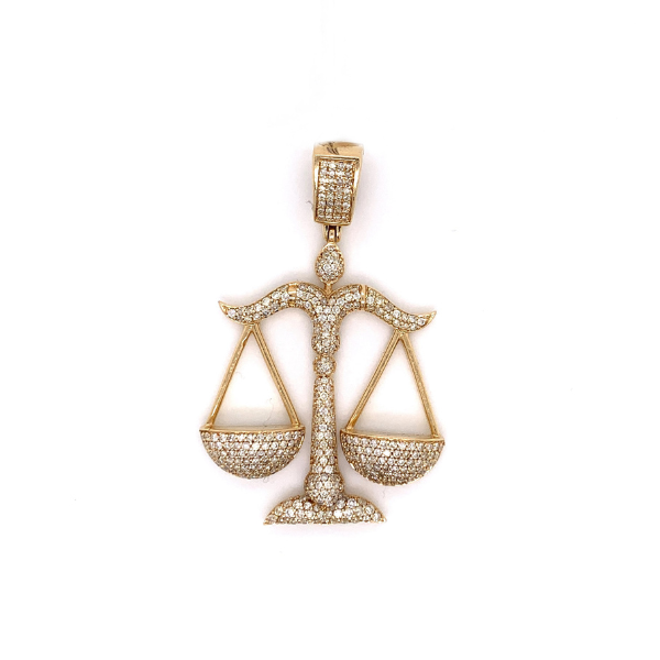 2.25 CT Moissanite Iced Out Scale Pendant