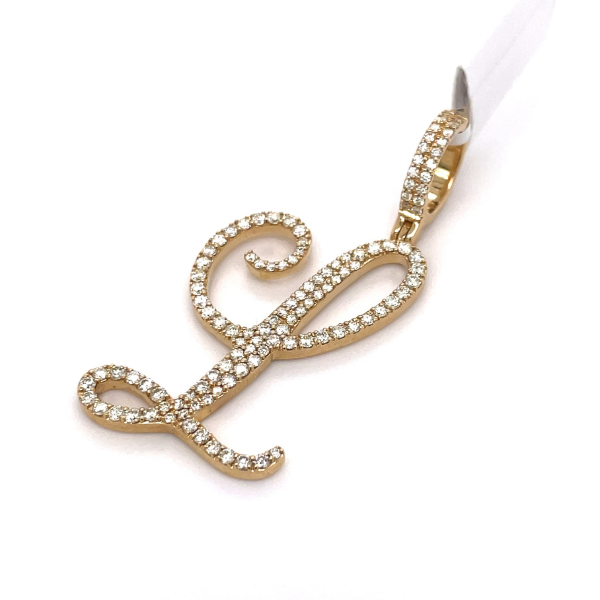 2.5 CT Moissanite Iced Out Letter H Pendant