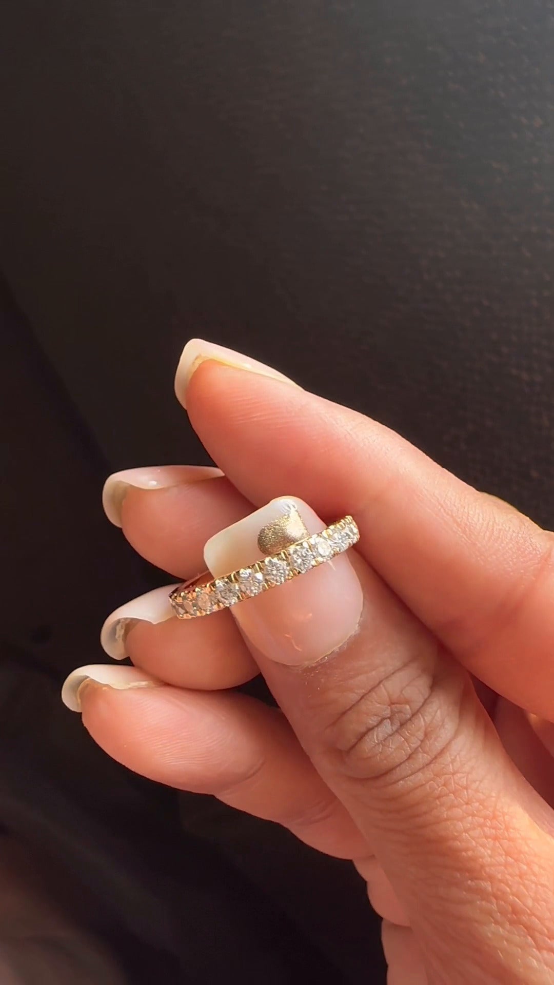 lina Eternity Moissanite Wedding Band