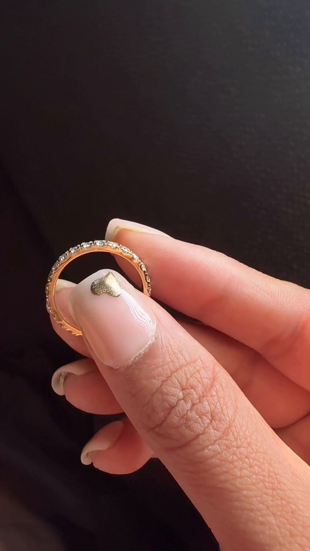 lina Eternity Moissanite Wedding Band