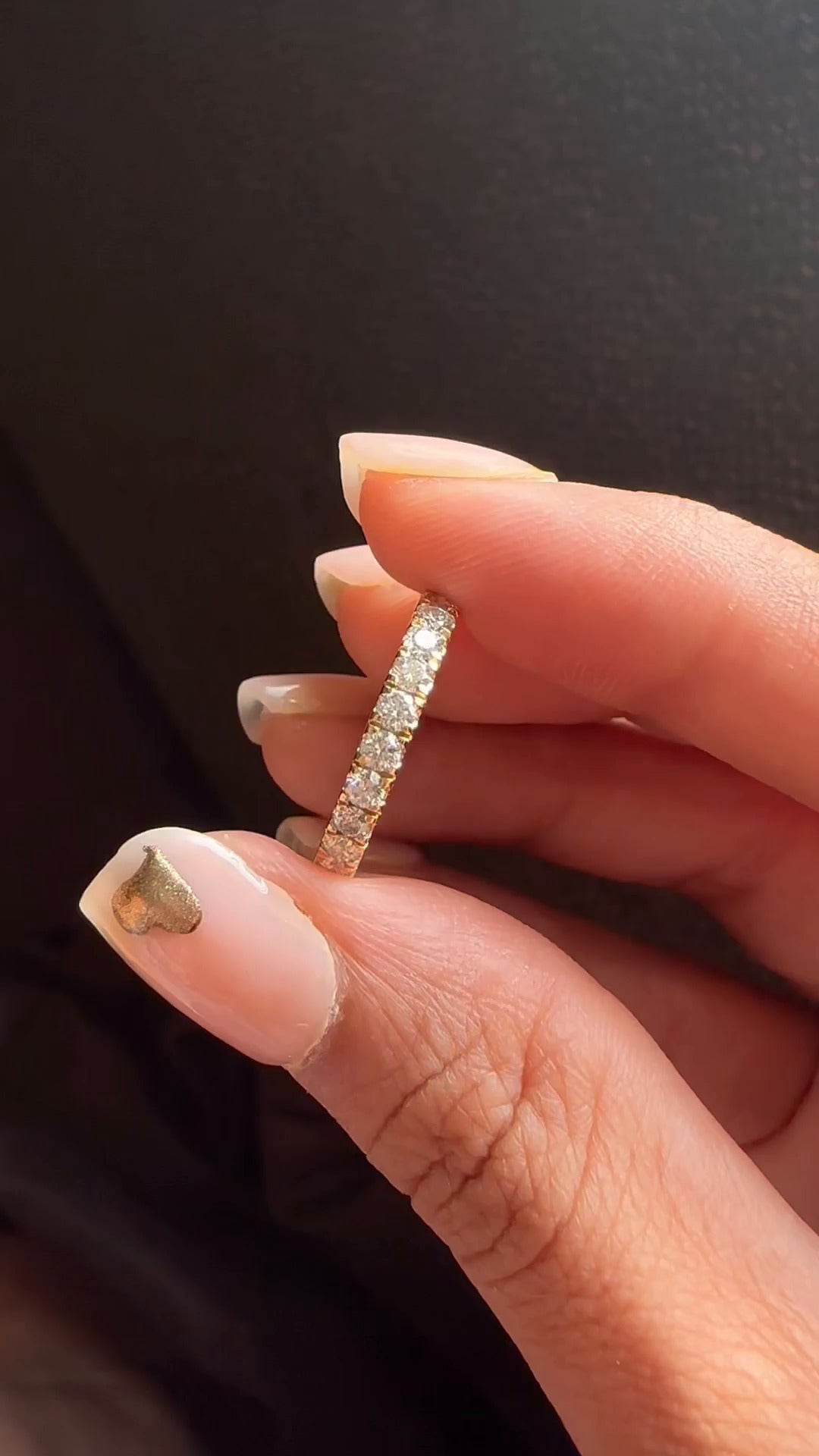 lina Eternity Moissanite Wedding Band
