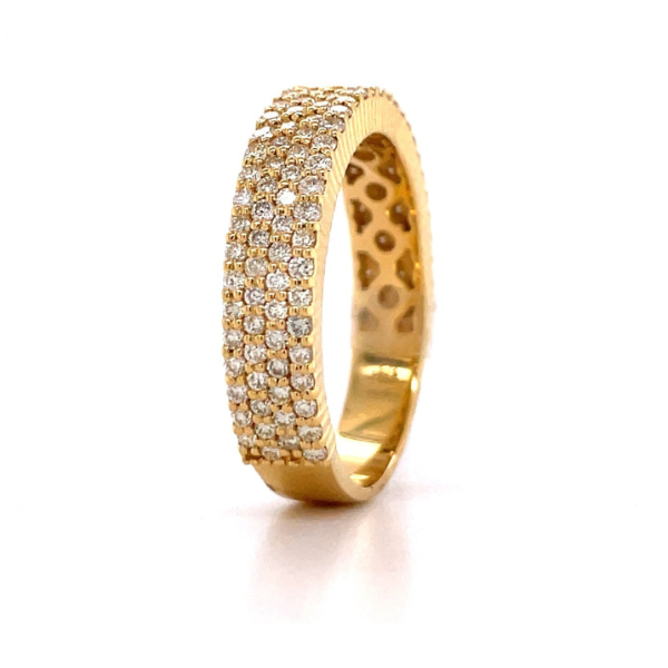 1.25Ct Iced Out Moissanite Ring