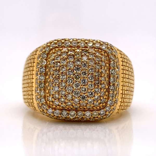 1.73Ct Iced Out Moissanite Ring