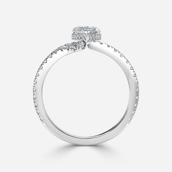 Paloma Marquise Hidden Halo Moissanite Engagement Ring