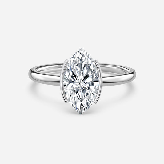 Briar Marquise Bezel Moissanite Engagement Ring