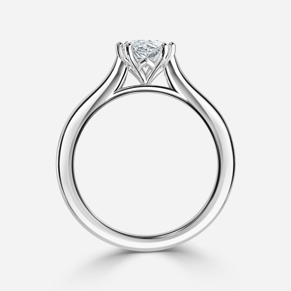 Thea Marquise Solitaire Moissanite Engagement Ring