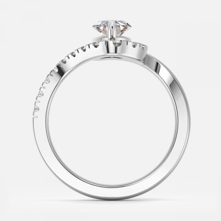 Thalassa Marquise Halo Moissanite Engagement Ring