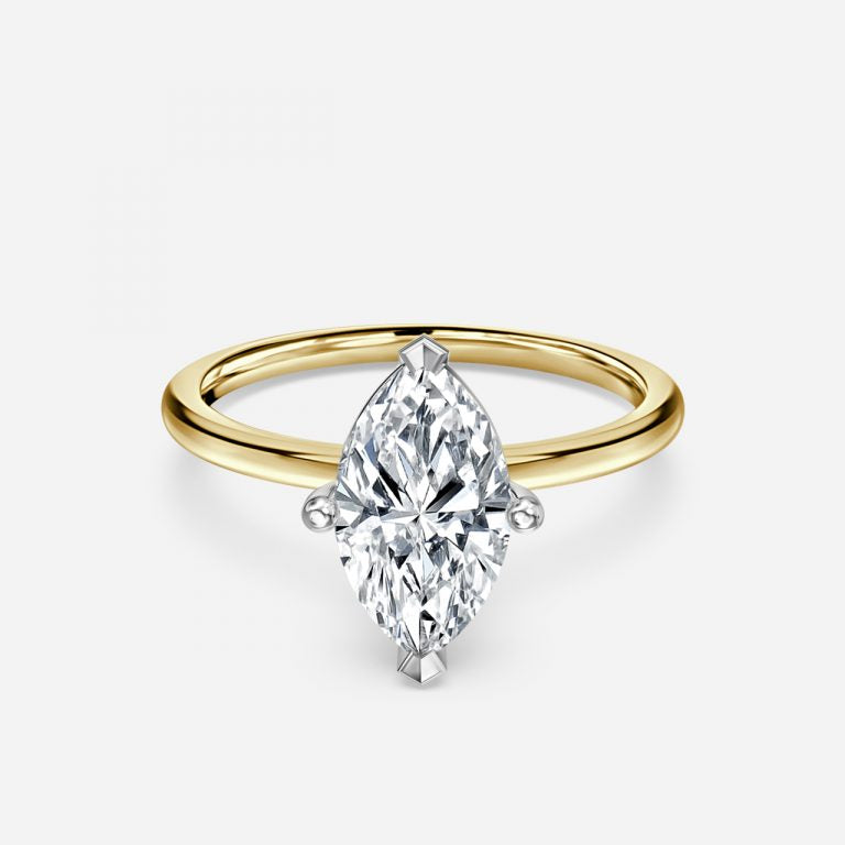 Magalie Marquise Solitaire Moissanite Engagement Ring