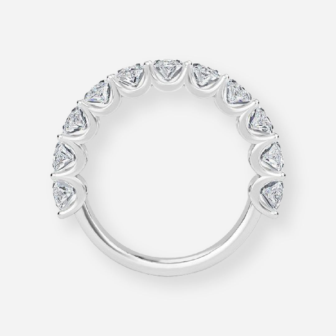 11 Stone Marquise Moissnaite Anniversary Band