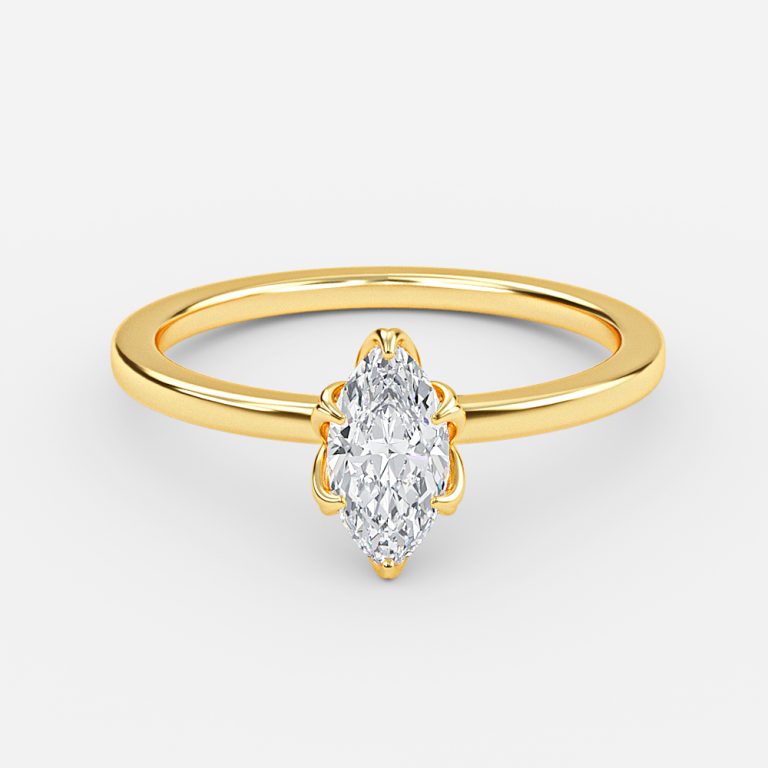 Samira Marquise Solitaire Moissanite Engagement Ring